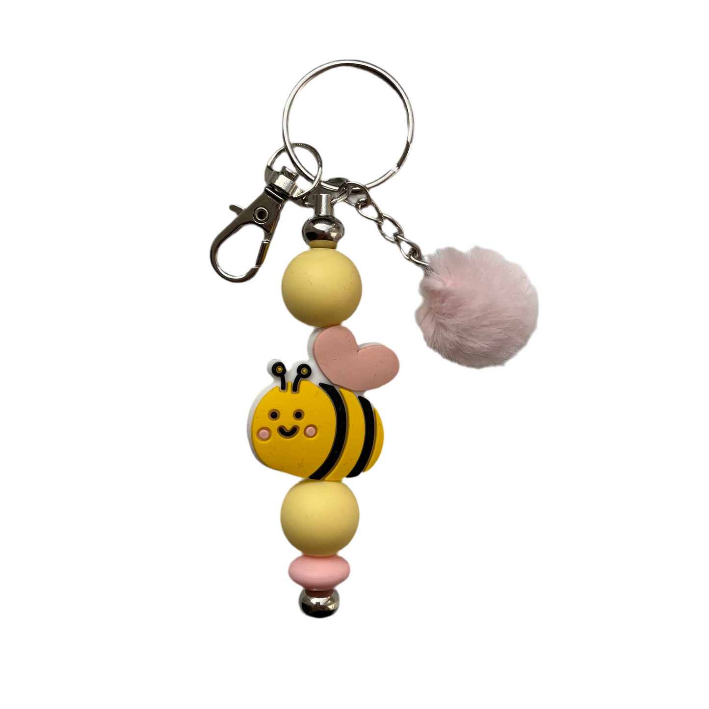 ‘Bee’ Pom Pom Bar keyring