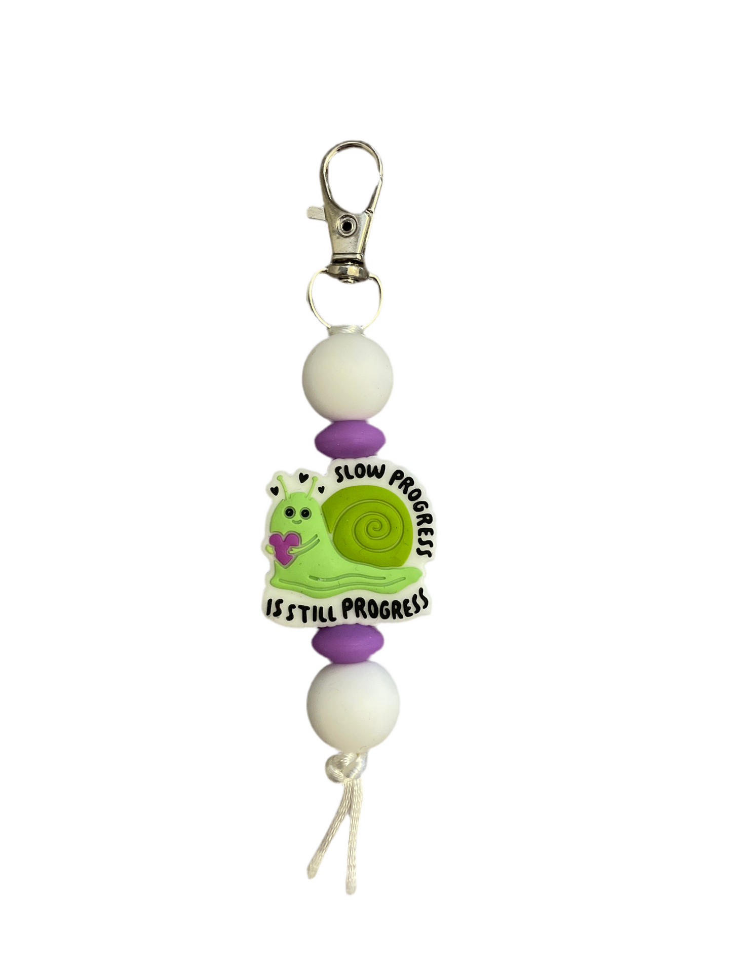 ‘Slow Progress Snail’ Focal Keyring