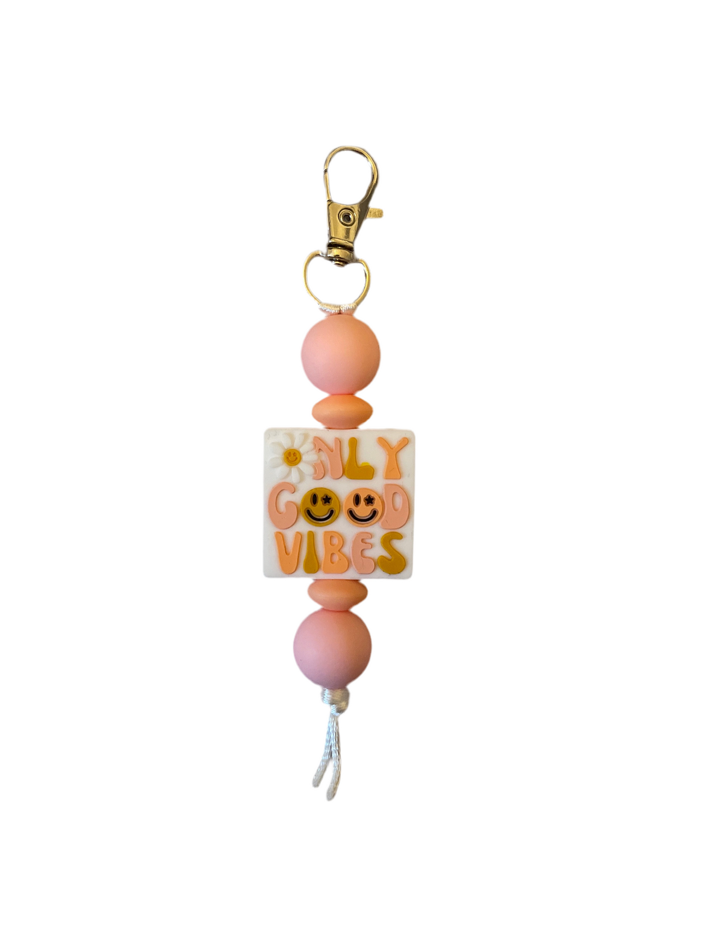 ‘Only Good Vibes’ Focal Keyring