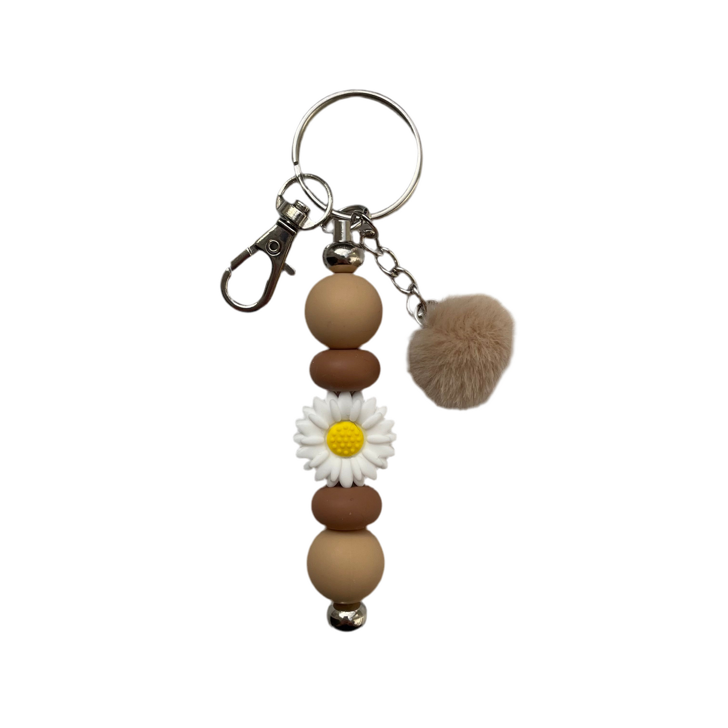 ‘Daisy’ Pom Pom Bar keyring