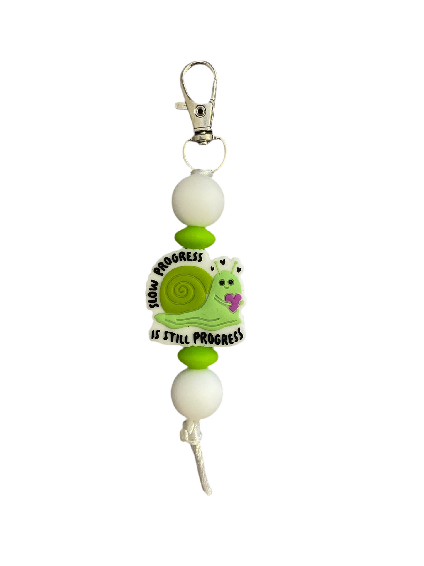 ‘Slow Progress Snail’ Focal Keyring