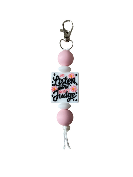 ‘We listen & we don’t judge’ Focal Keyring