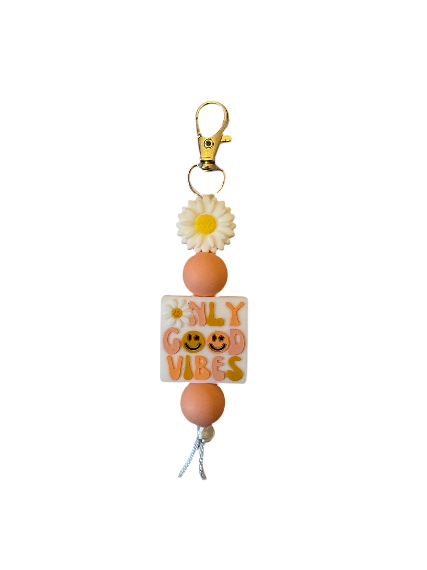 ‘Only Good Vibes’ Focal Keyring