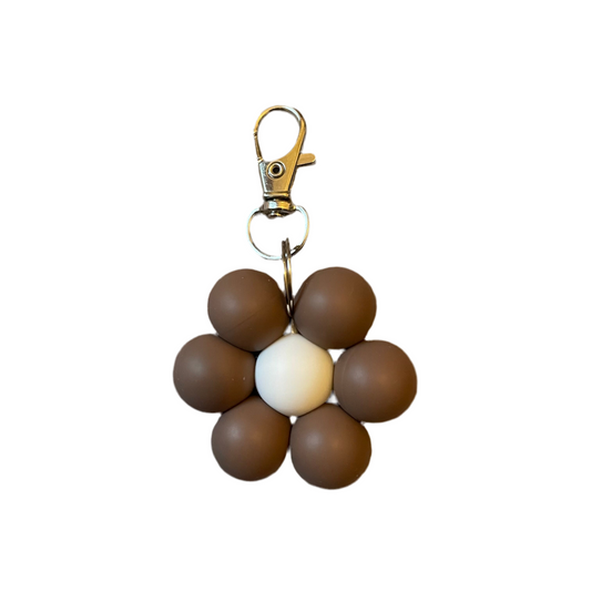 ‘Chocolate’ Single Flower Keyring