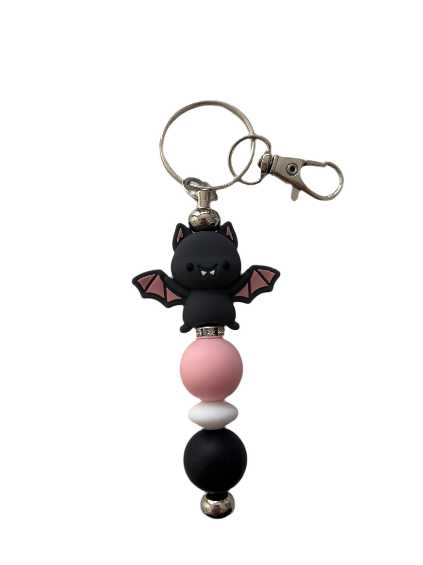 Bat (pink) Bar Keyring