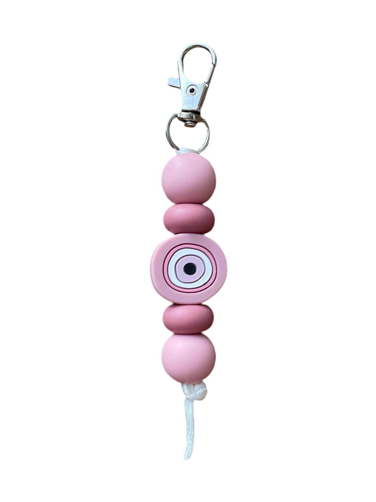 ‘Pink Evil Eye’ Focal Keyring
