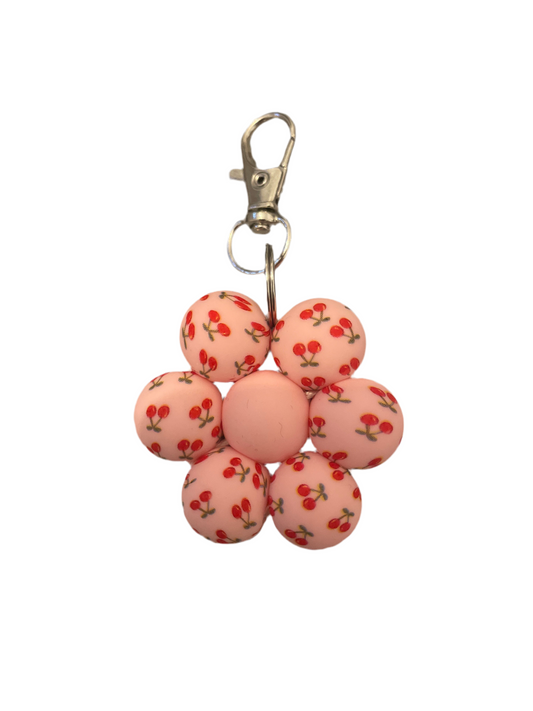‘Cherry’ Single Flower Keyring