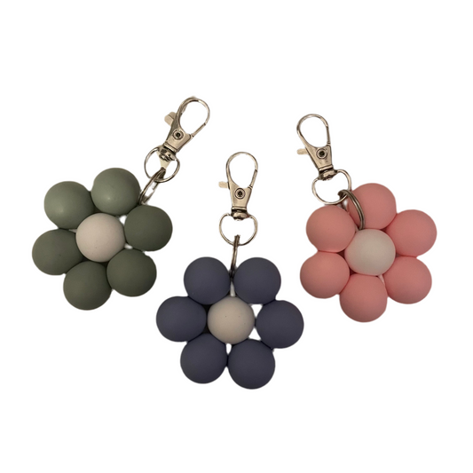 Single Flower keyring