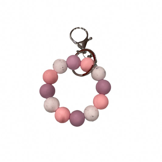 Mini 'Cotton Candy' keychain wristlet