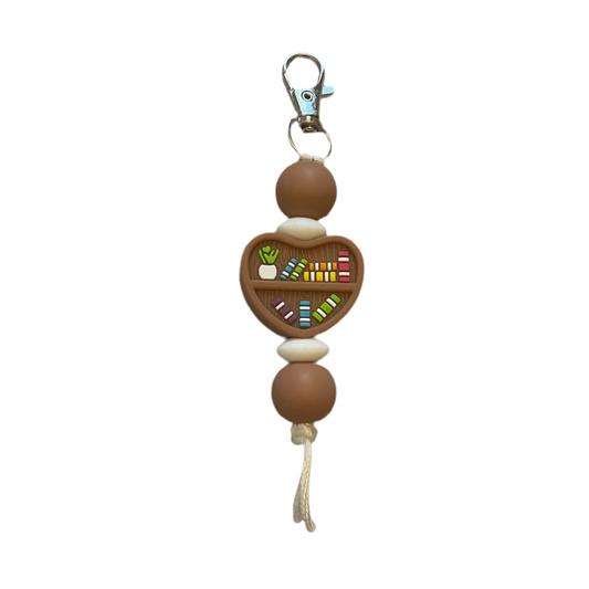 ‘Book Shelf’ Focal Keyring