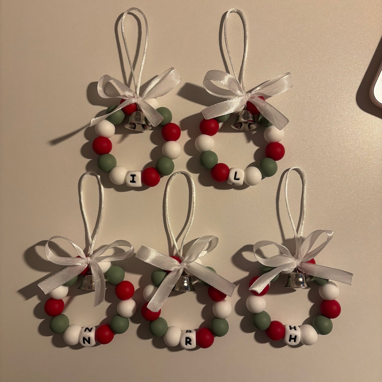Personalised Christmas Wreath Tree Decoration