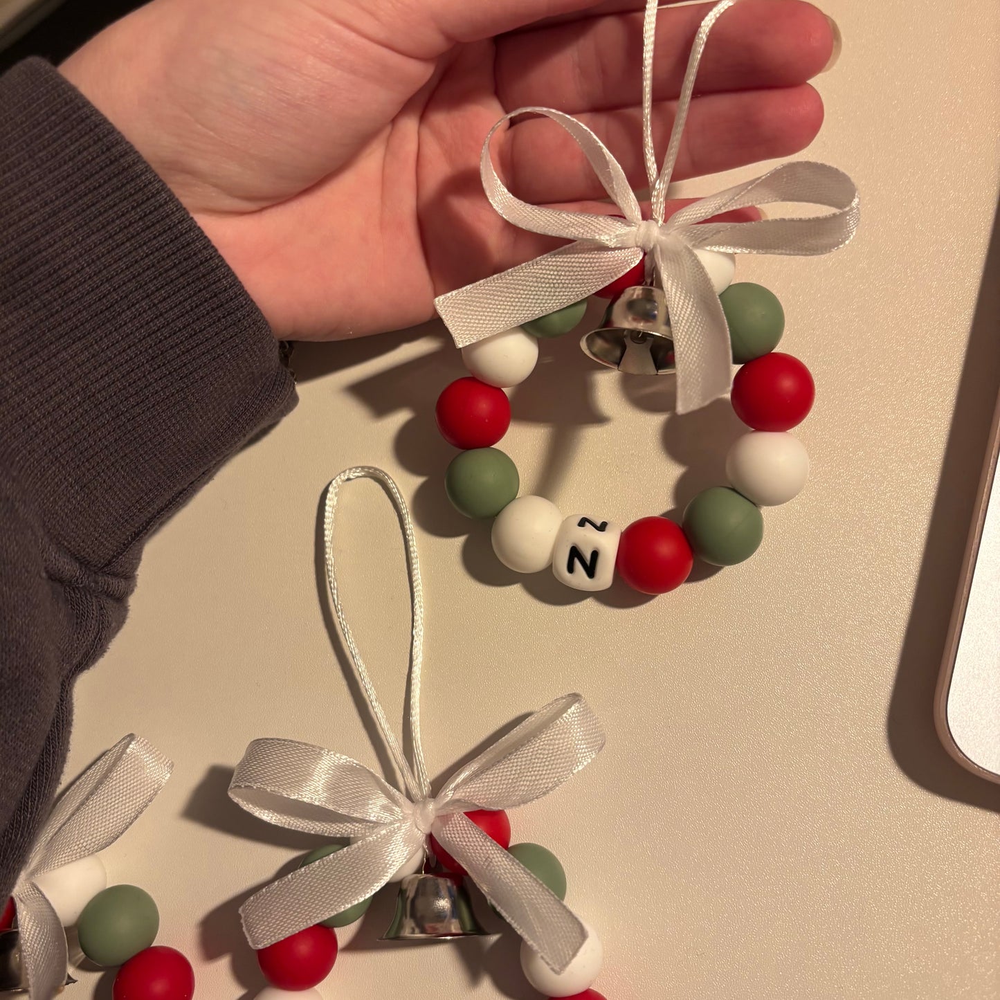 Personalised Christmas Wreath Tree Decoration