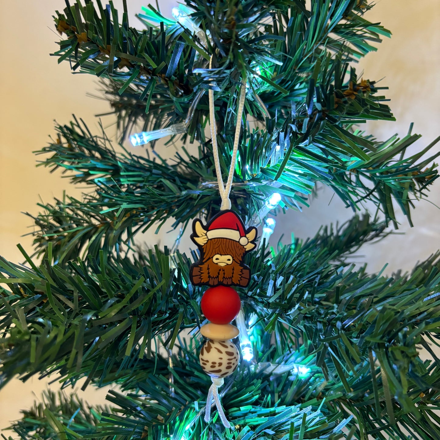 'Christmas Highland Cow' Tree Decoration