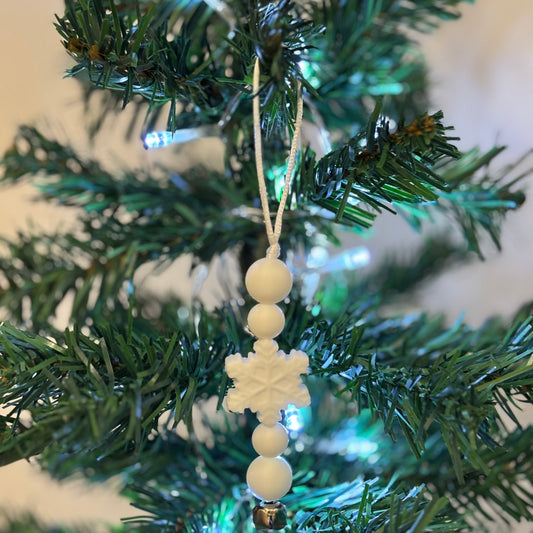 'Snowflake' Tree Decoration With Bell