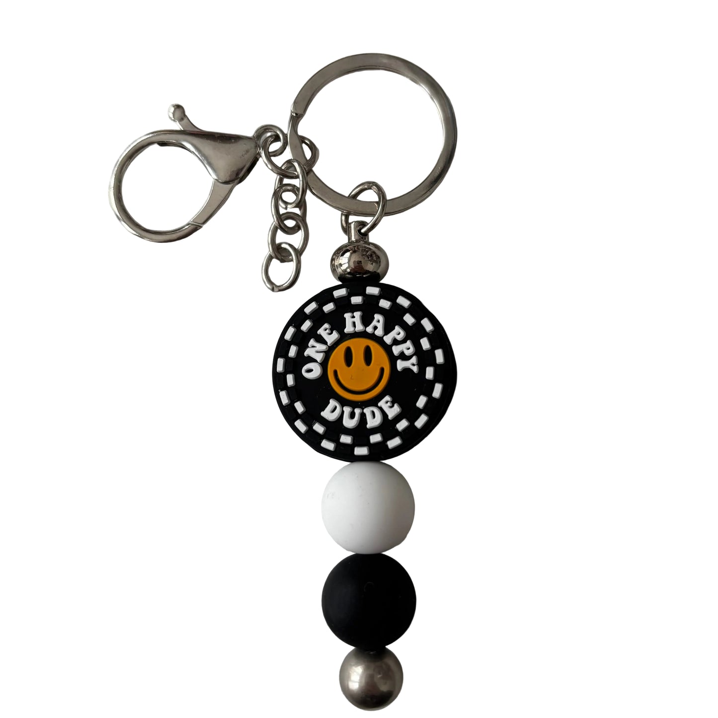 'One Happy Dude' Bar Keyring