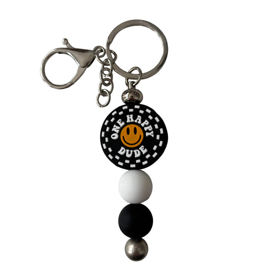'One Happy Dude' Bar Keyring